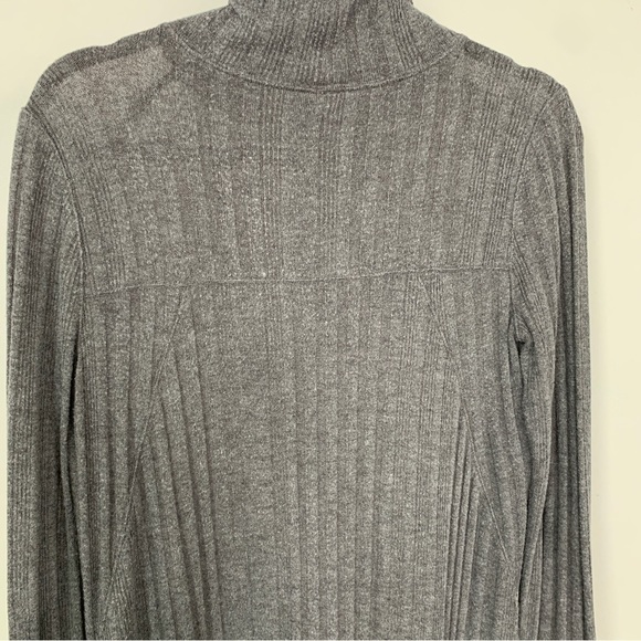 We the Free Gray Ribbed Turtleneck Long Sleeve Dress Size M - Picture 10 of 11